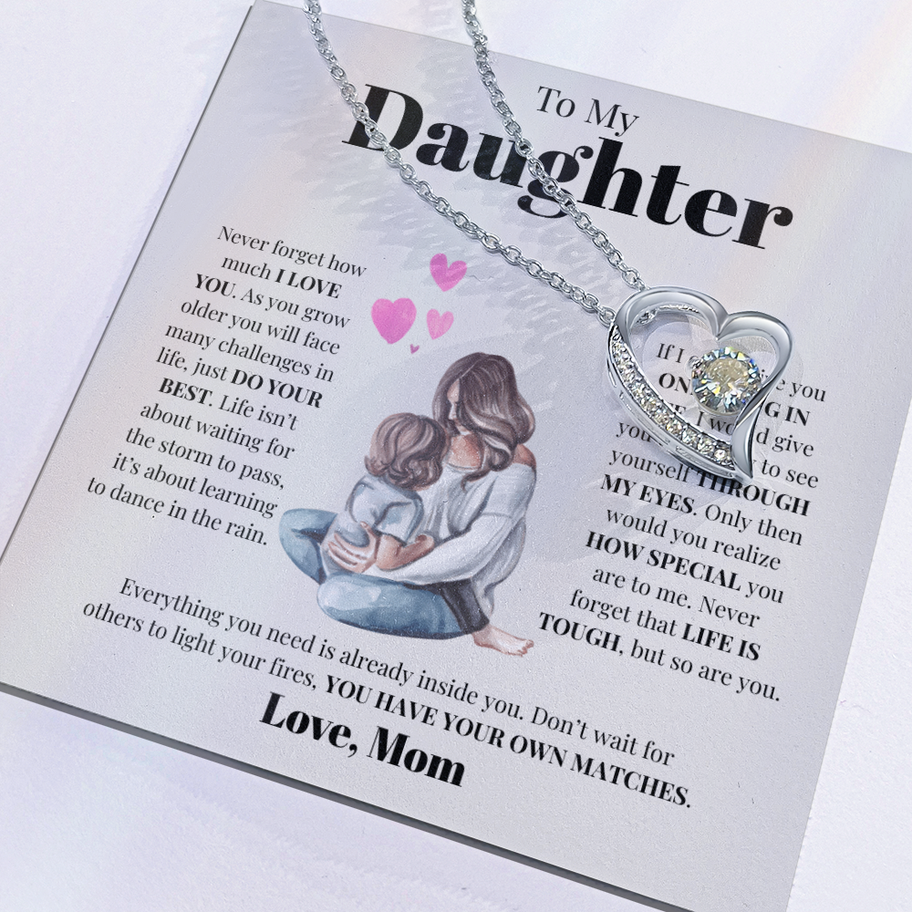 To My Daughter from Mom | Forever Love Necklace