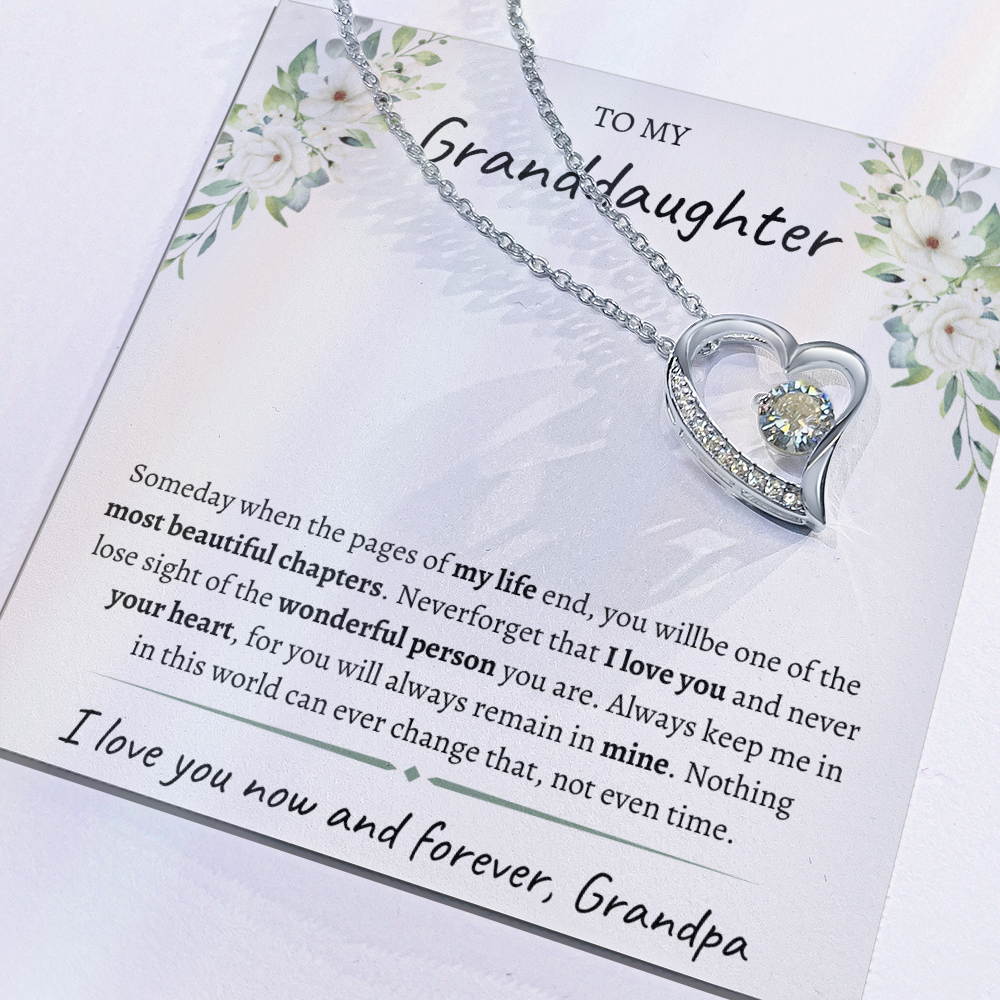 To My Granddaughter from Grandpa | Forever Love Necklace