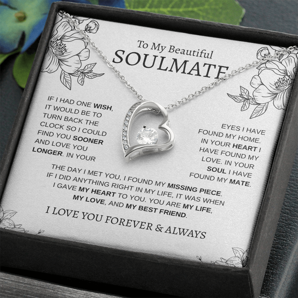 To My Beautiful SOULMATE | Forever Love Necklace