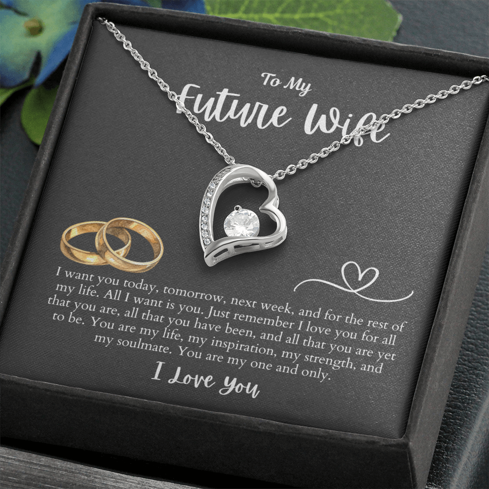 To My Future Wife All I want is You | Forever Love Necklace