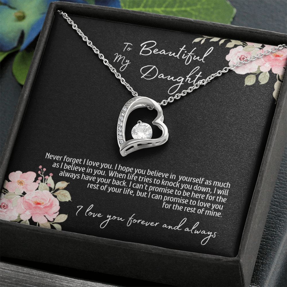 To My Beautiful Daughter | Forever Love Necklace