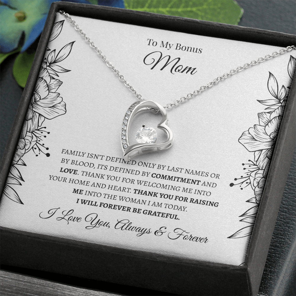 To My Bonus Mom | Forever Love Necklace