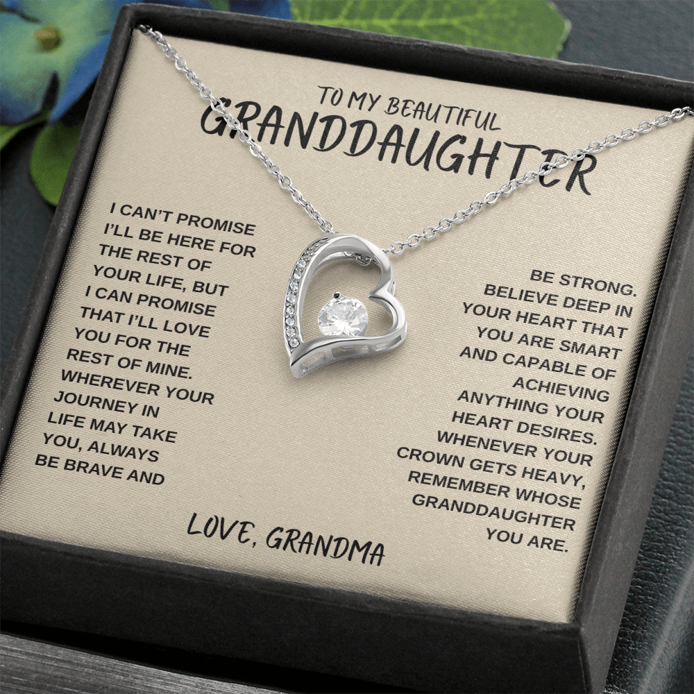 To My Beautiful Granddaughter | Forever Love Necklace