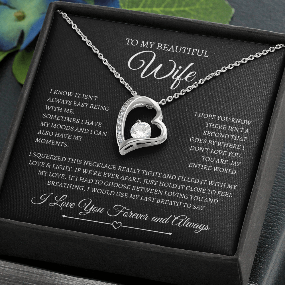 To My Beautiful Wife | Forever Love Necklace