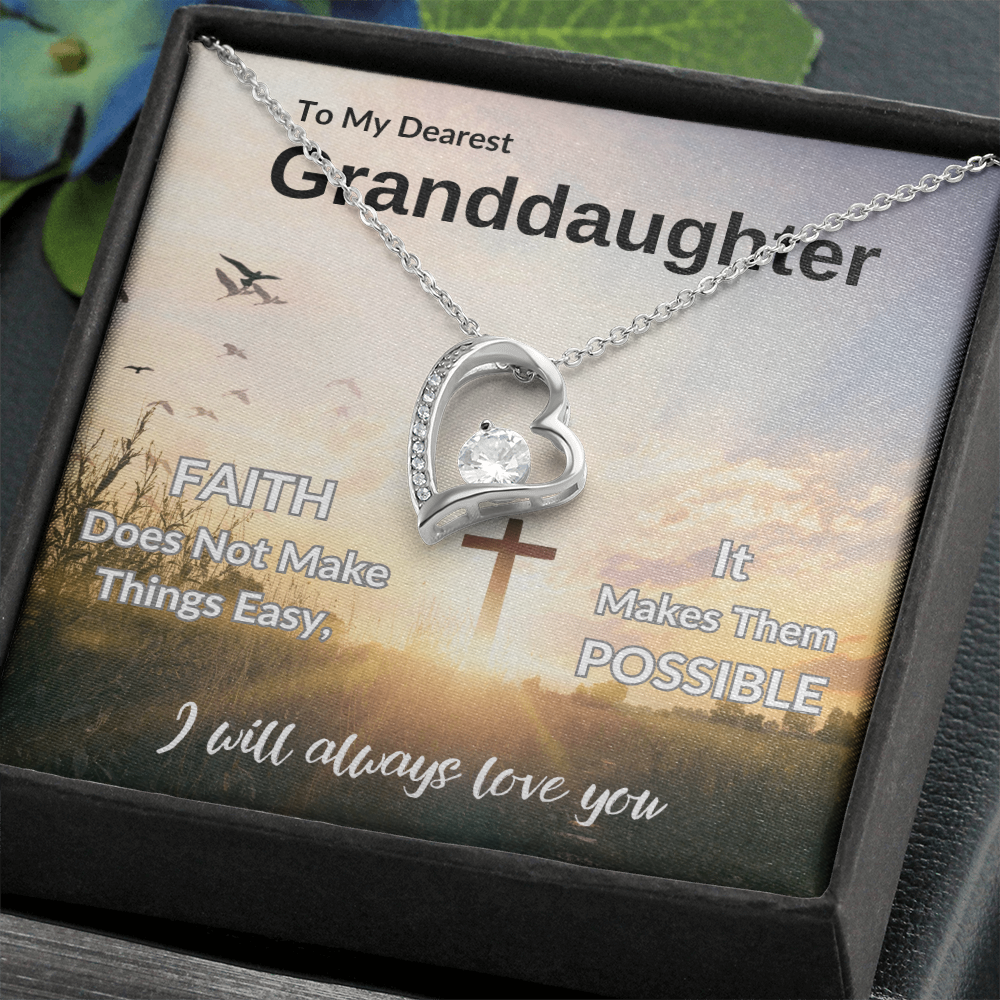 To My Dearest Granddaughter | Forever Love Necklace