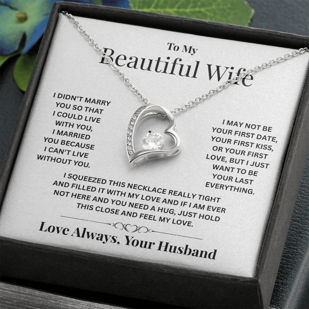 To My Beautiful Wife | Forever Love Necklace