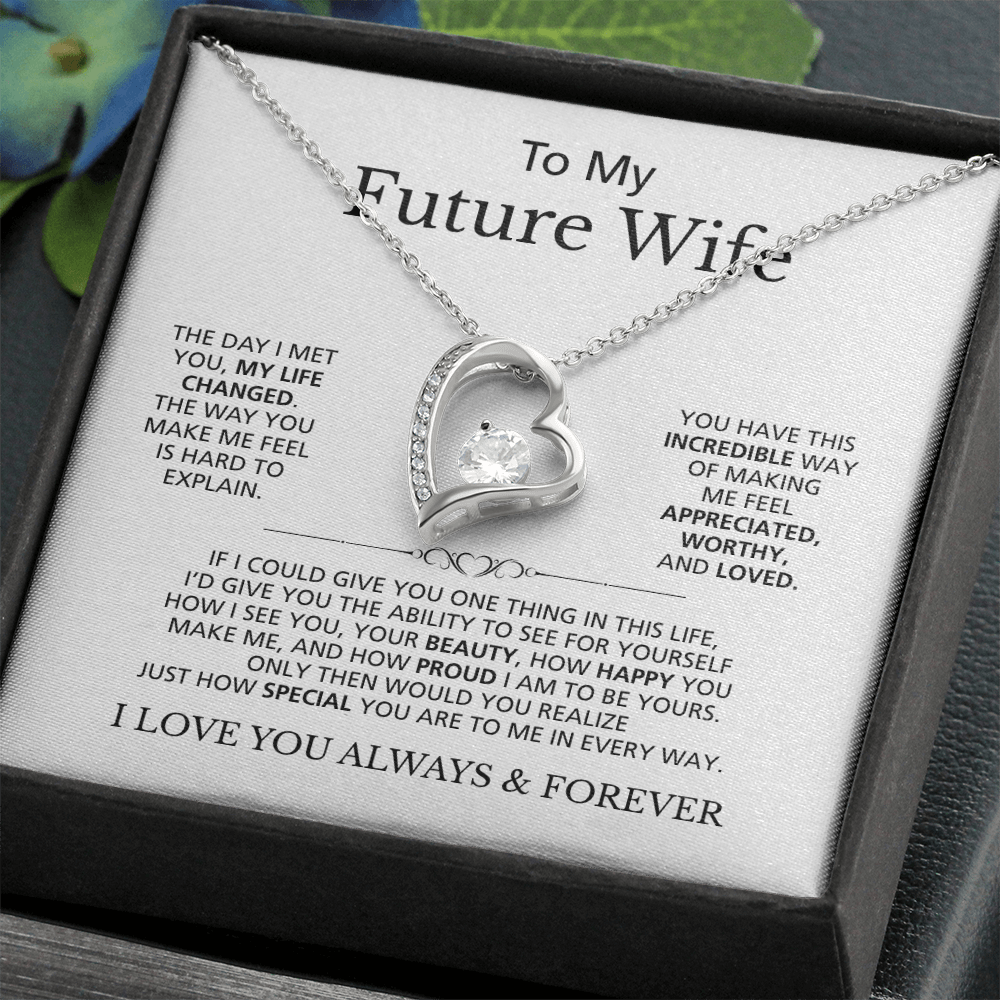 To My Future Wife I Love You Always & Forever | Forever Love Necklace