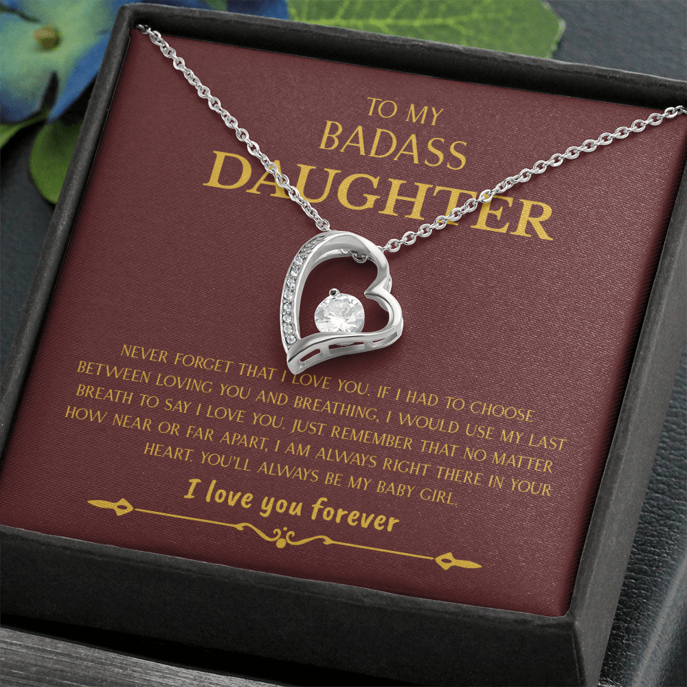To My Badass Daughter | Forever Love Necklace