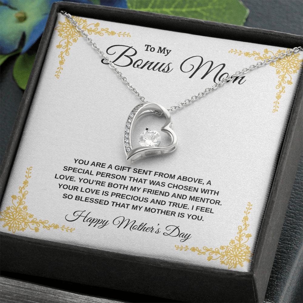 Bonus Mom Happy Mother's Day | Forever Love Necklace