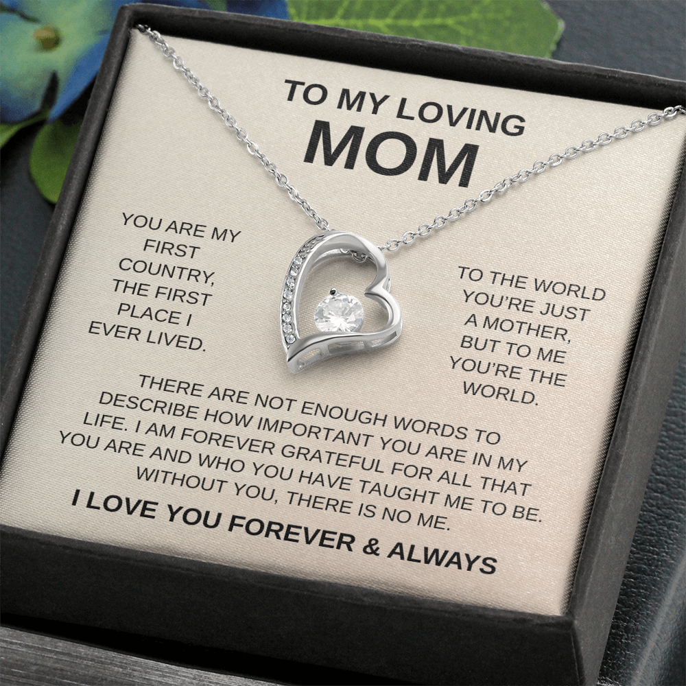To My Loving Mom | Forever Love Necklace