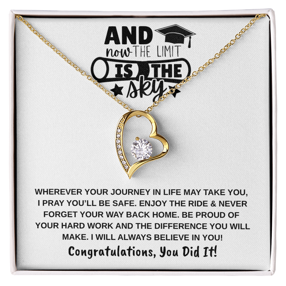 The Limit Is the Sky Graduation | Forever Love Necklace