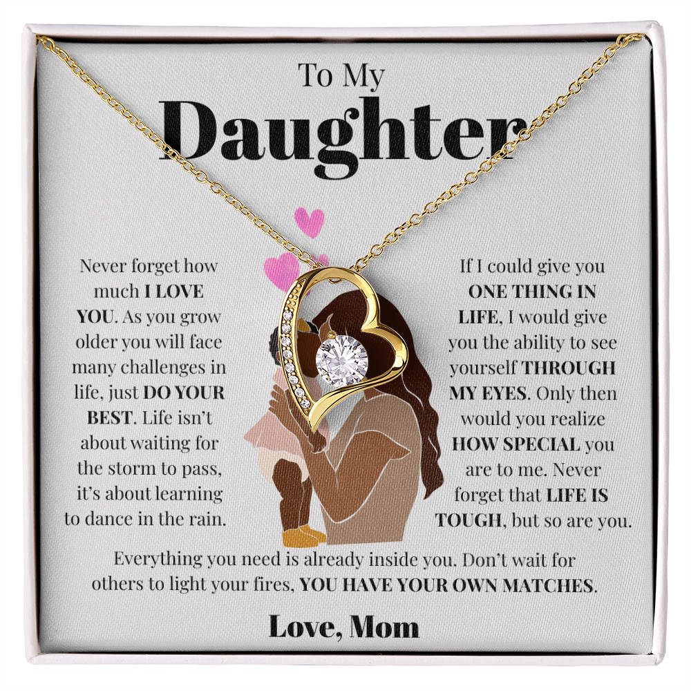 To My Daughter from Mom | Forever Love Necklace