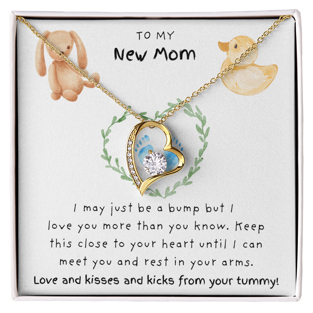 To My New Mom Blue | Forever Love Necklace