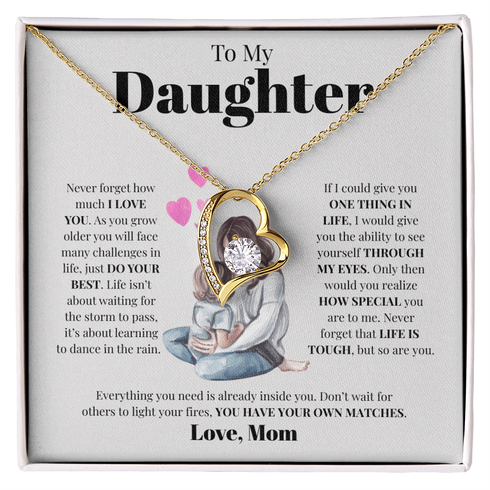 To My Daughter from Mom | Forever Love Necklace