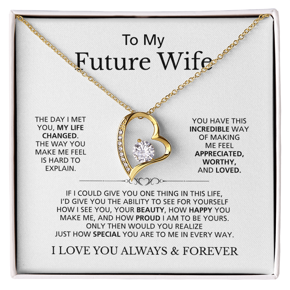 To My Future Wife I Love You Always & Forever | Forever Love Necklace