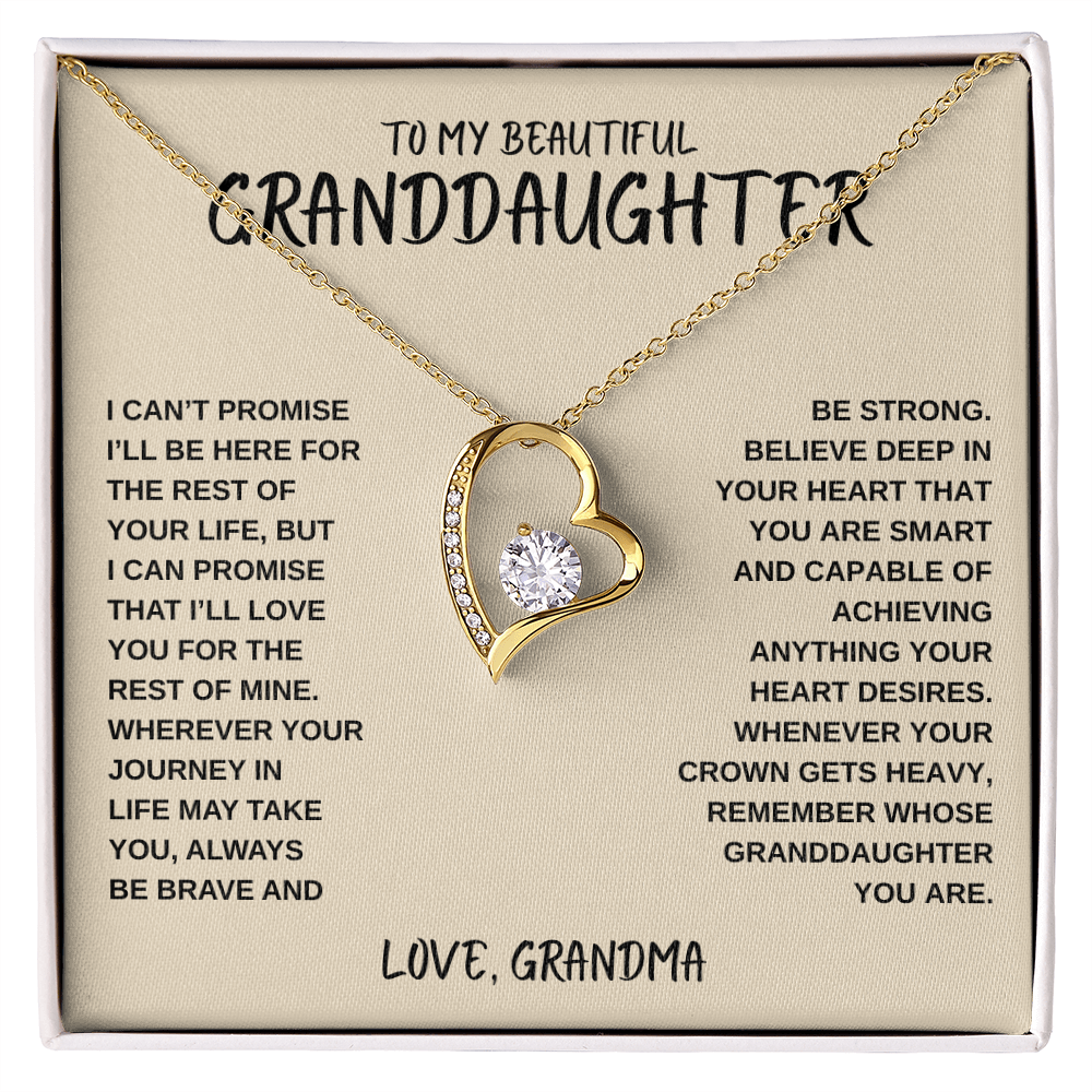 To My Beautiful Granddaughter | Forever Love Necklace