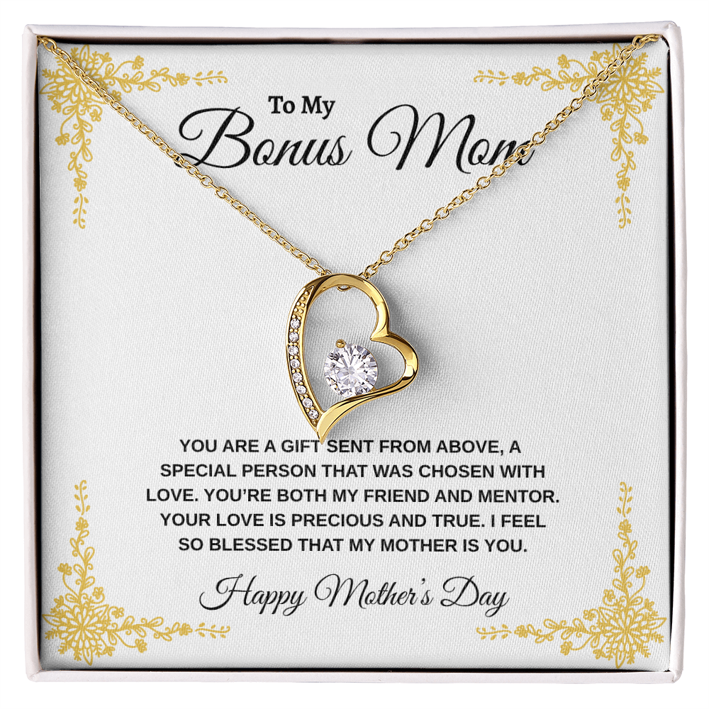 Bonus Mom Happy Mother's Day | Forever Love Necklace