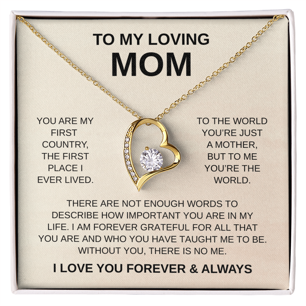 To My Loving Mom | Forever Love Necklace