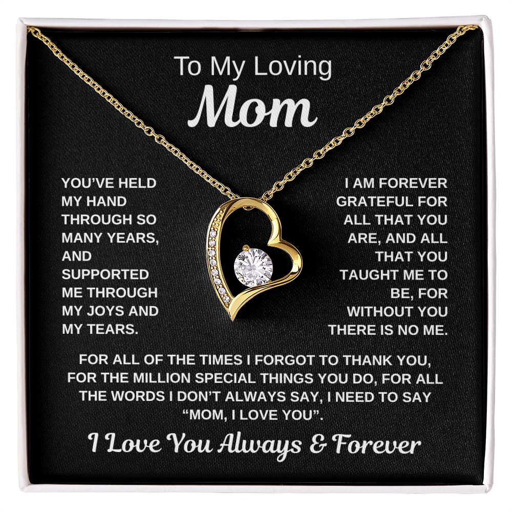 To My Loving Mom | Forever Love Necklace