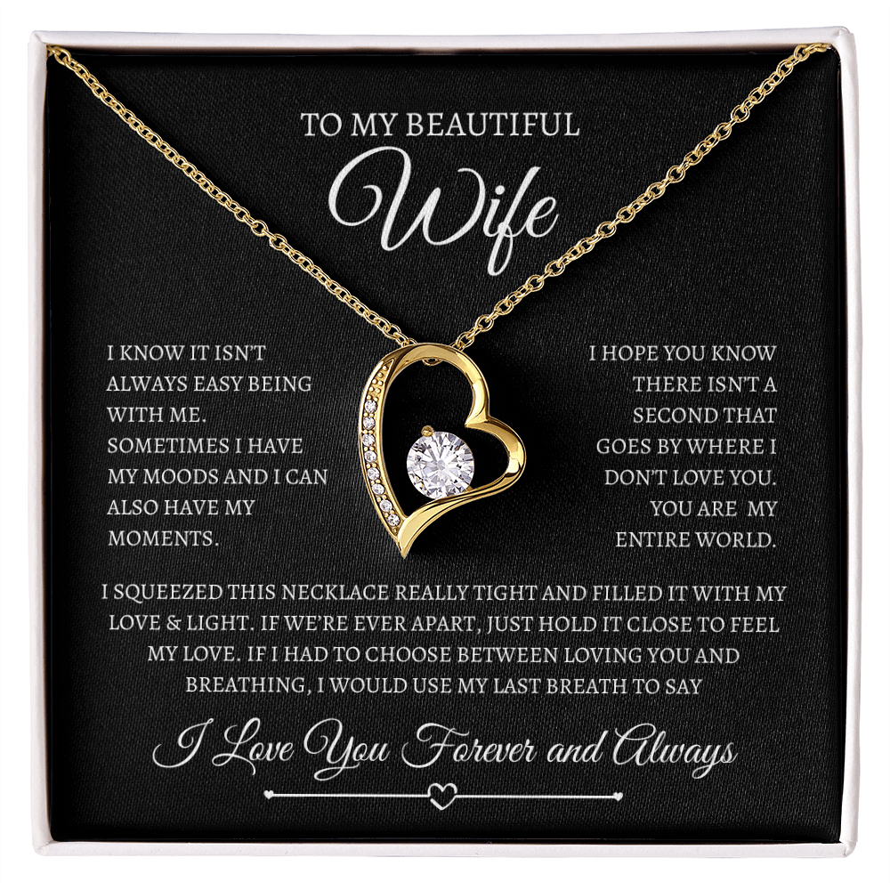 To My Beautiful Wife | Forever Love Necklace