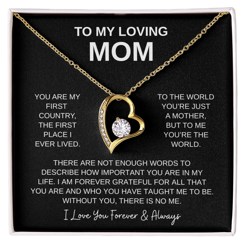 To My Loving Mom | Forever Love Necklace