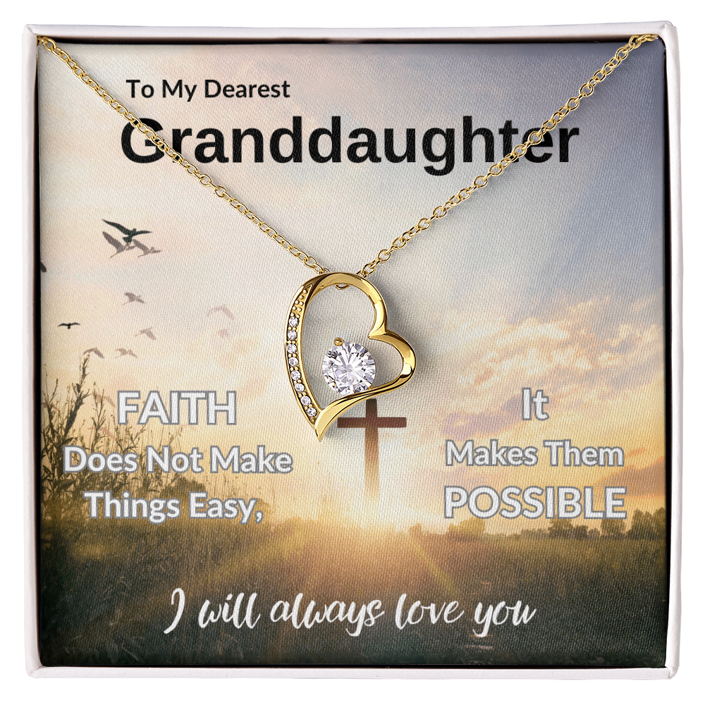 To My Dearest Granddaughter | Forever Love Necklace