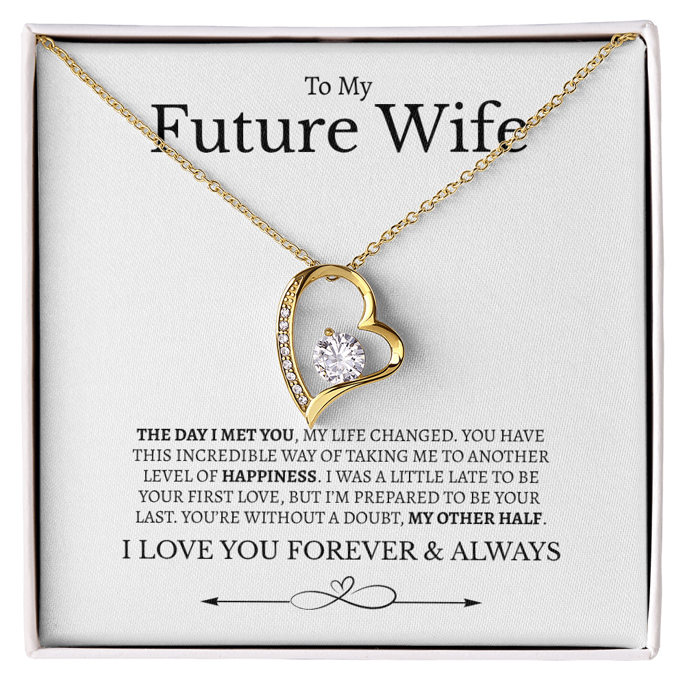 To My Future Wife I love you Forever & Always | Forever Love Necklace