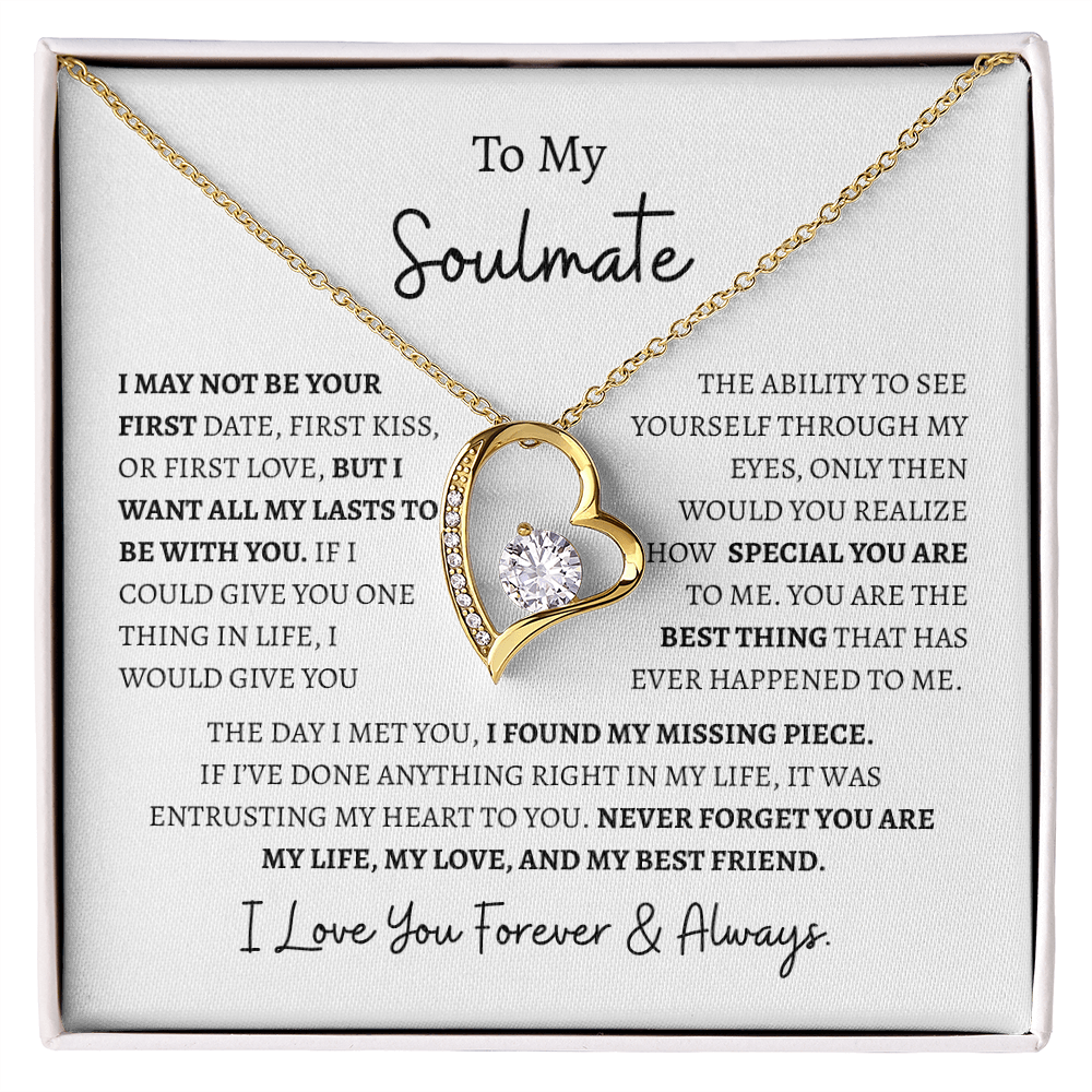To My Soulmate "I Love You Forever & Always" | Forever Love Necklace