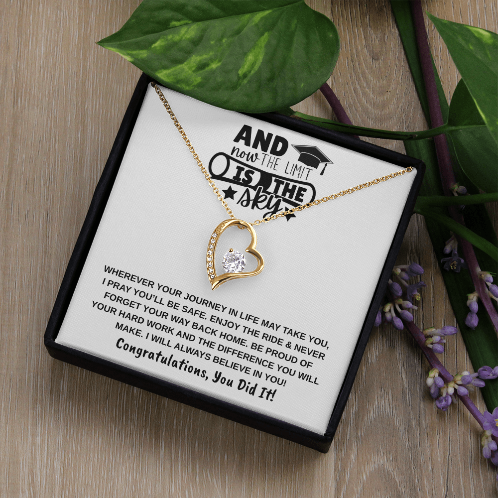 The Limit Is the Sky Graduation | Forever Love Necklace
