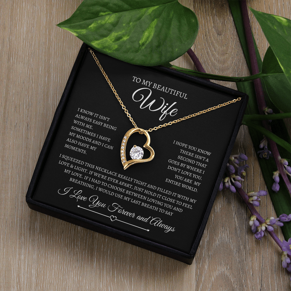 To My Beautiful Wife | Forever Love Necklace