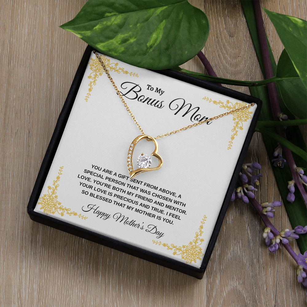 Bonus Mom Happy Mother's Day | Forever Love Necklace