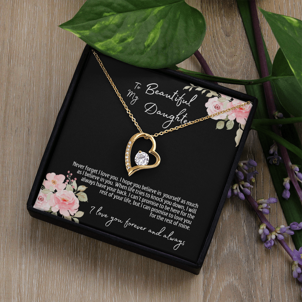 To My Beautiful Daughter | Forever Love Necklace