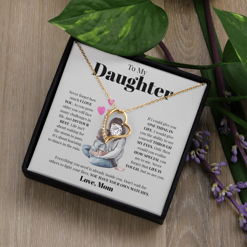 To My Daughter from Mom | Forever Love Necklace