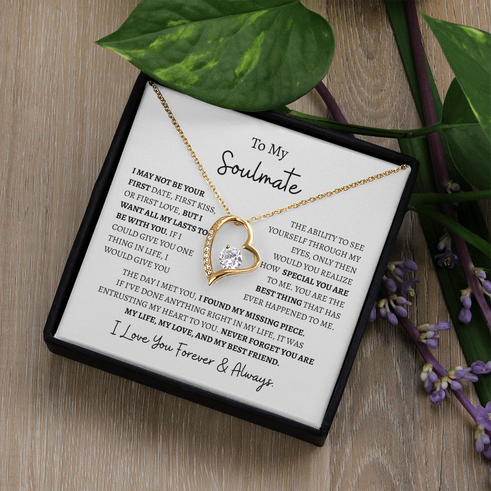 To My Soulmate "I Love You Forever & Always" | Forever Love Necklace