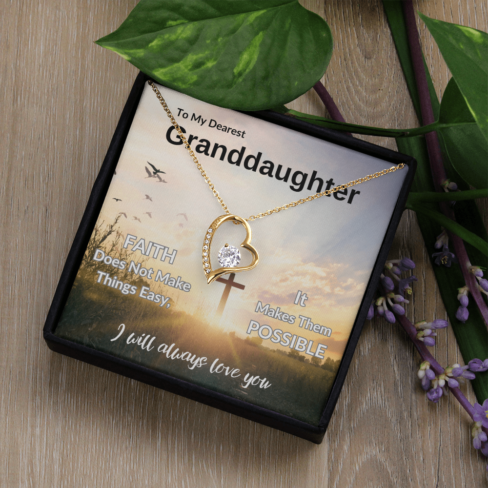 To My Dearest Granddaughter | Forever Love Necklace