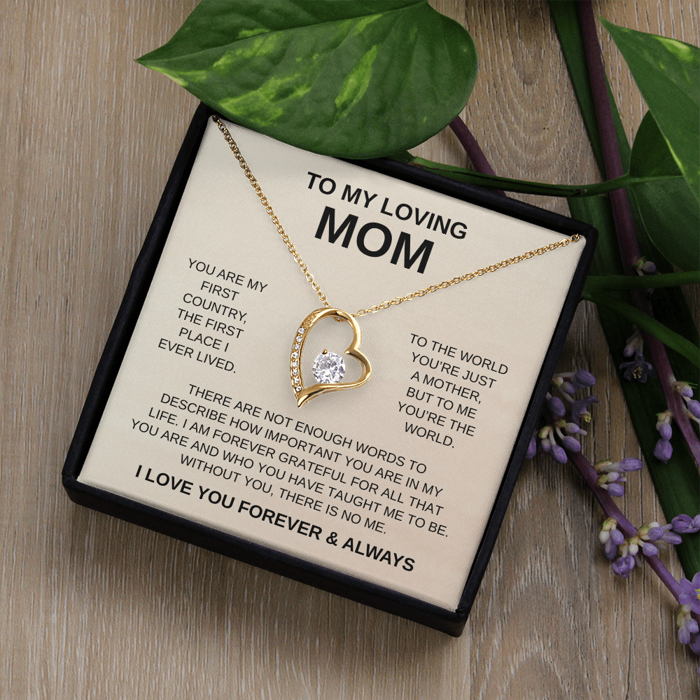 To My Loving Mom | Forever Love Necklace