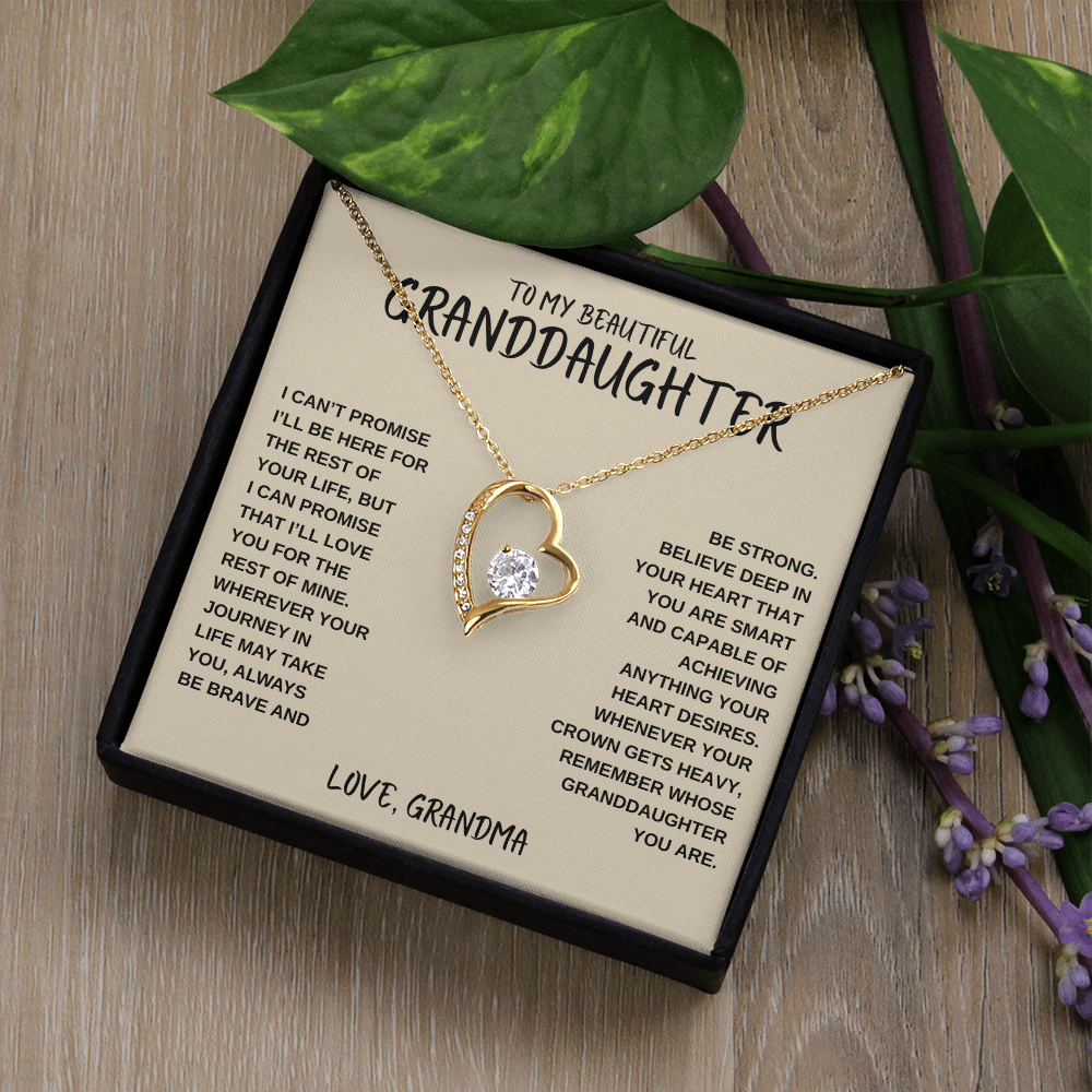 To My Beautiful Granddaughter | Forever Love Necklace