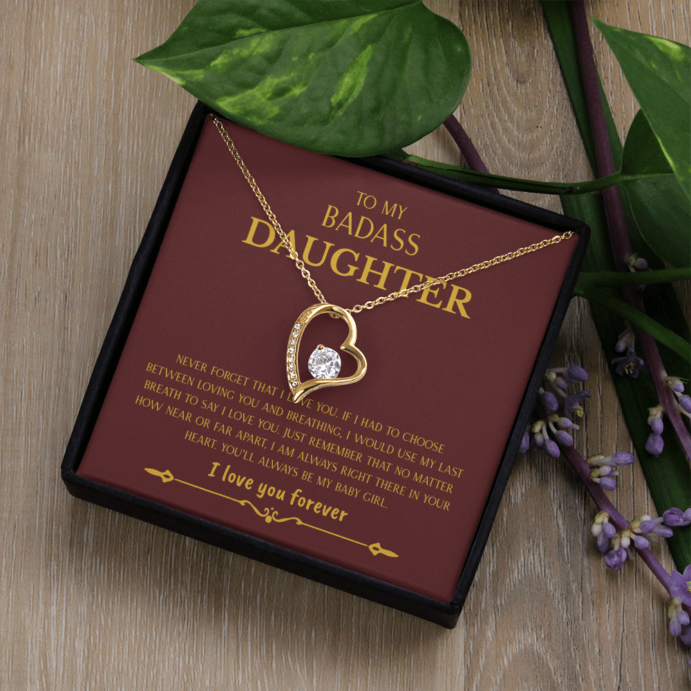 To My Badass Daughter | Forever Love Necklace