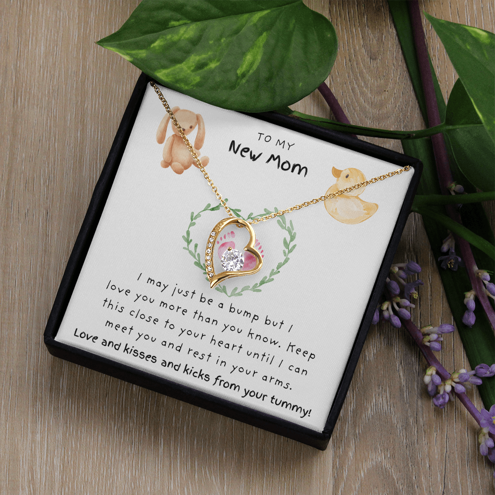 To My New Mom Pink | Forever Love Necklace