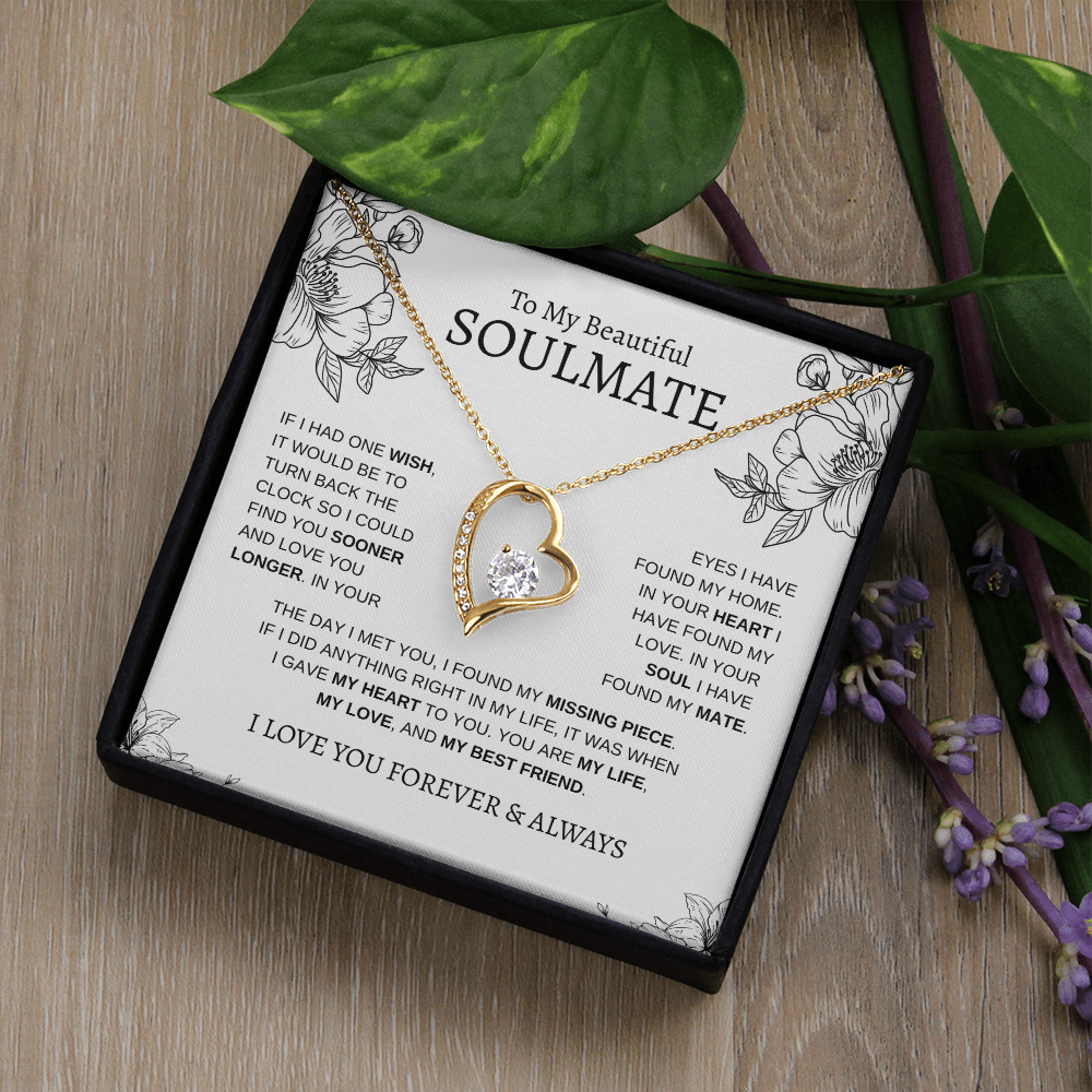 To My Beautiful SOULMATE | Forever Love Necklace