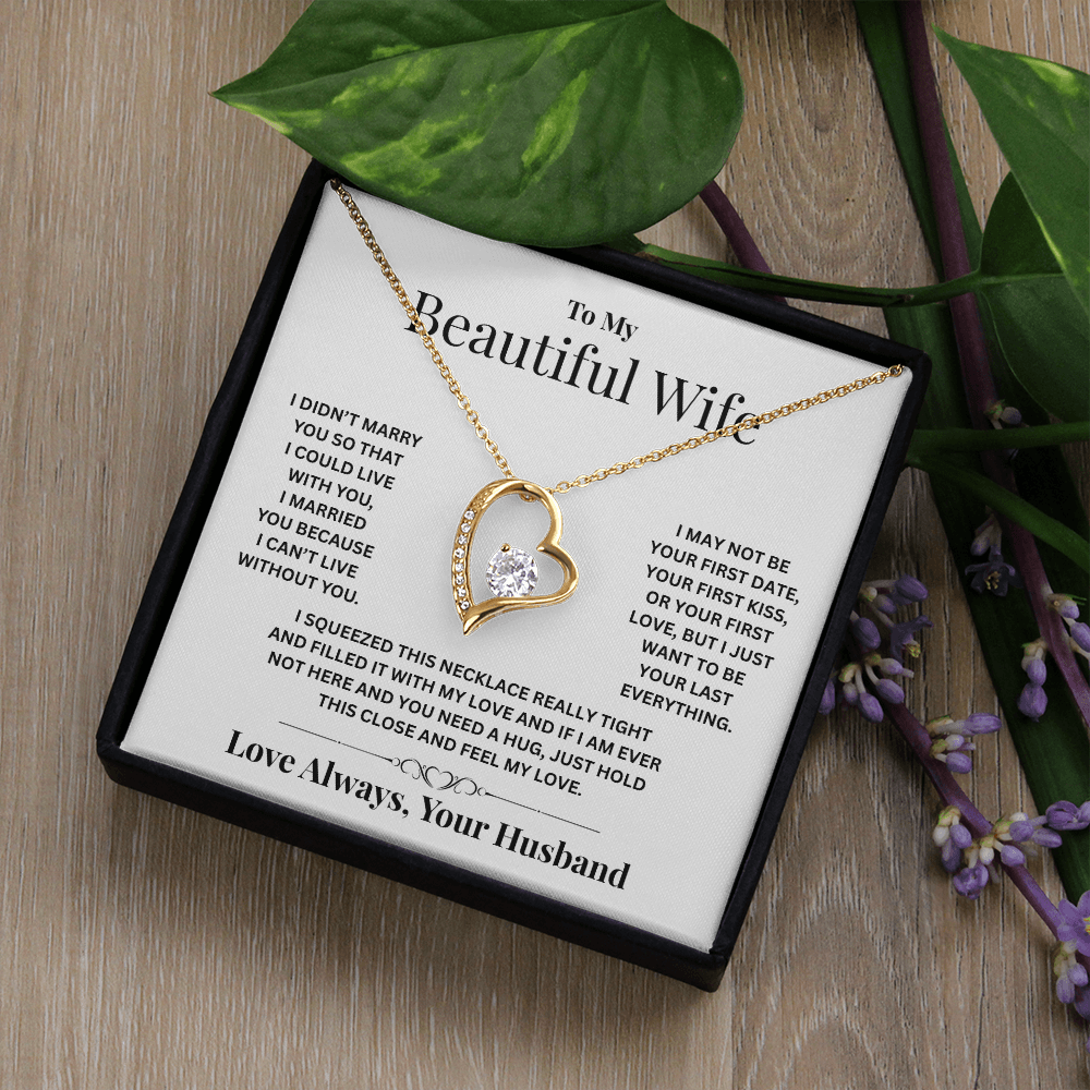 To My Beautiful Wife | Forever Love Necklace