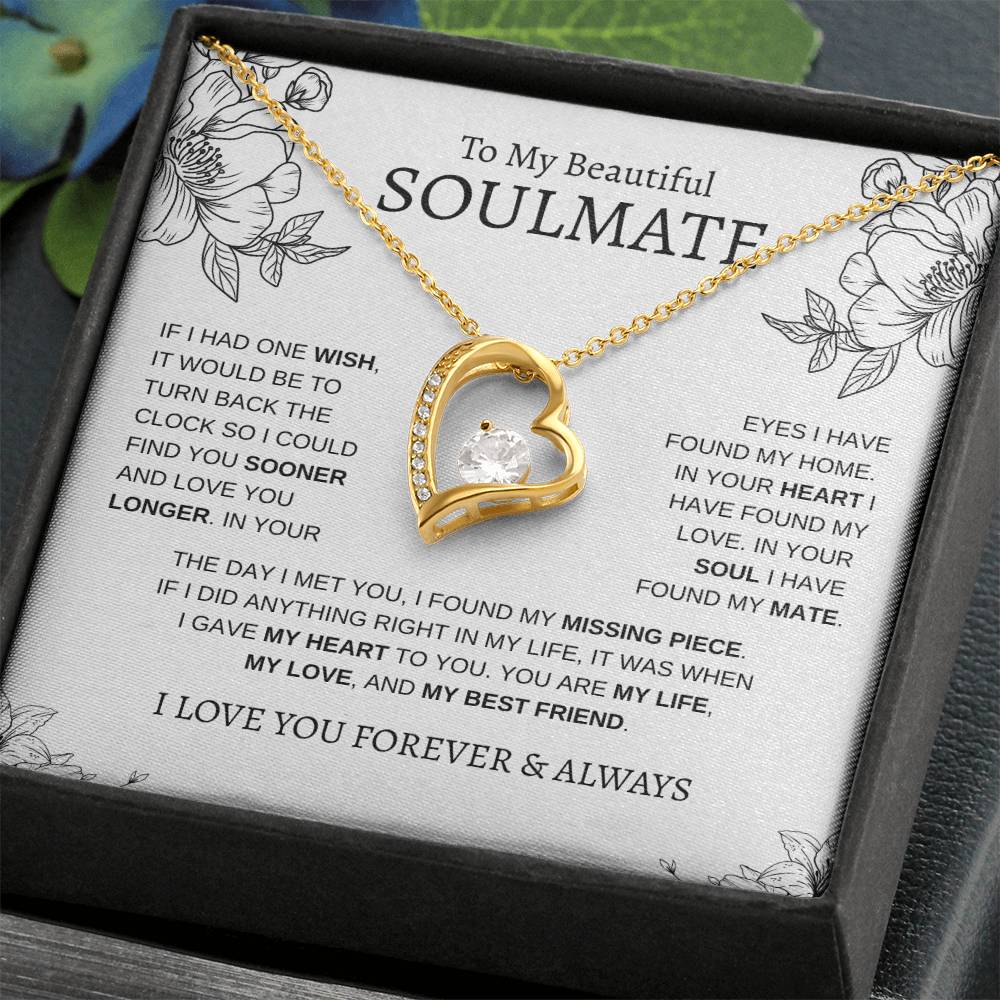 To My Beautiful SOULMATE | Forever Love Necklace
