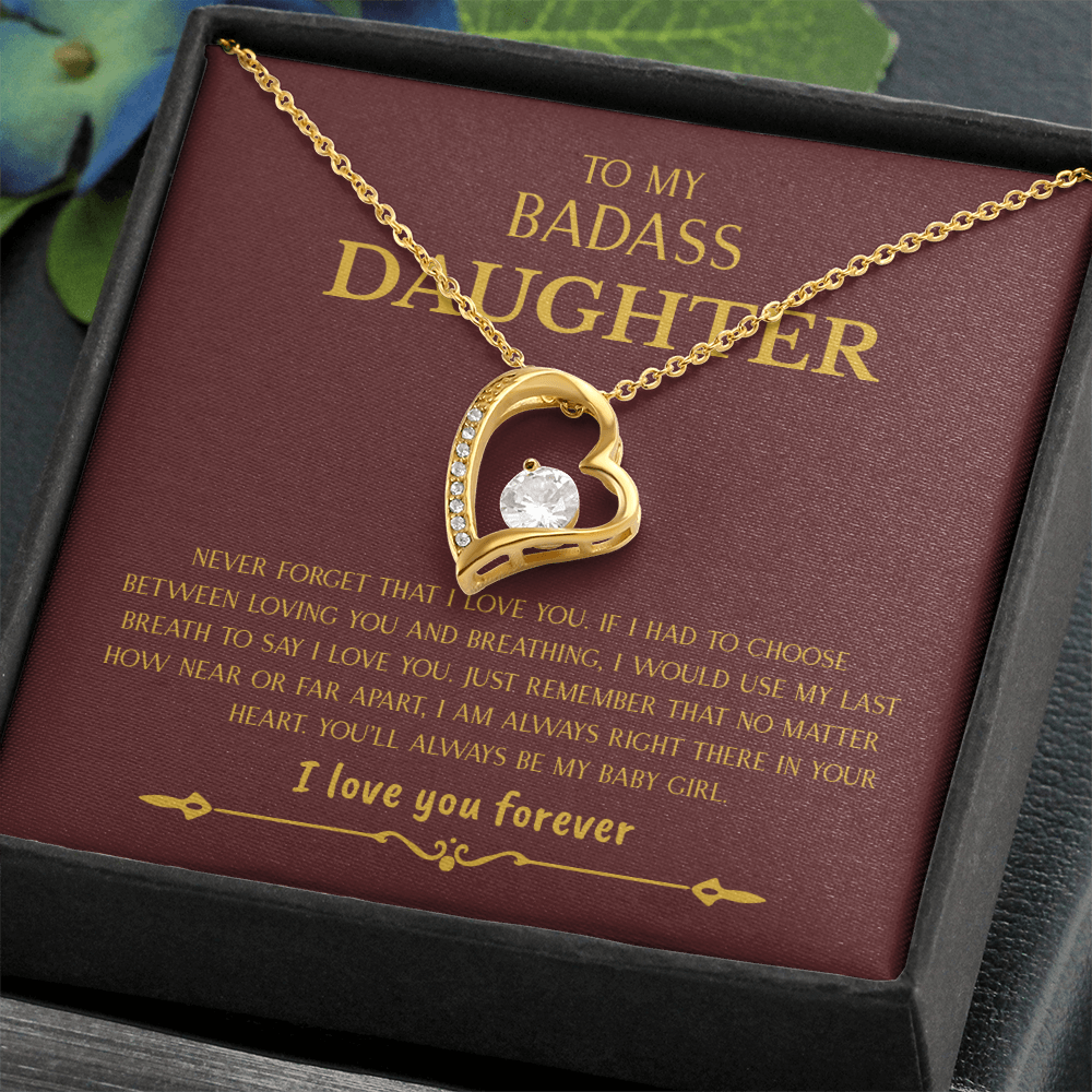 To My Badass Daughter | Forever Love Necklace