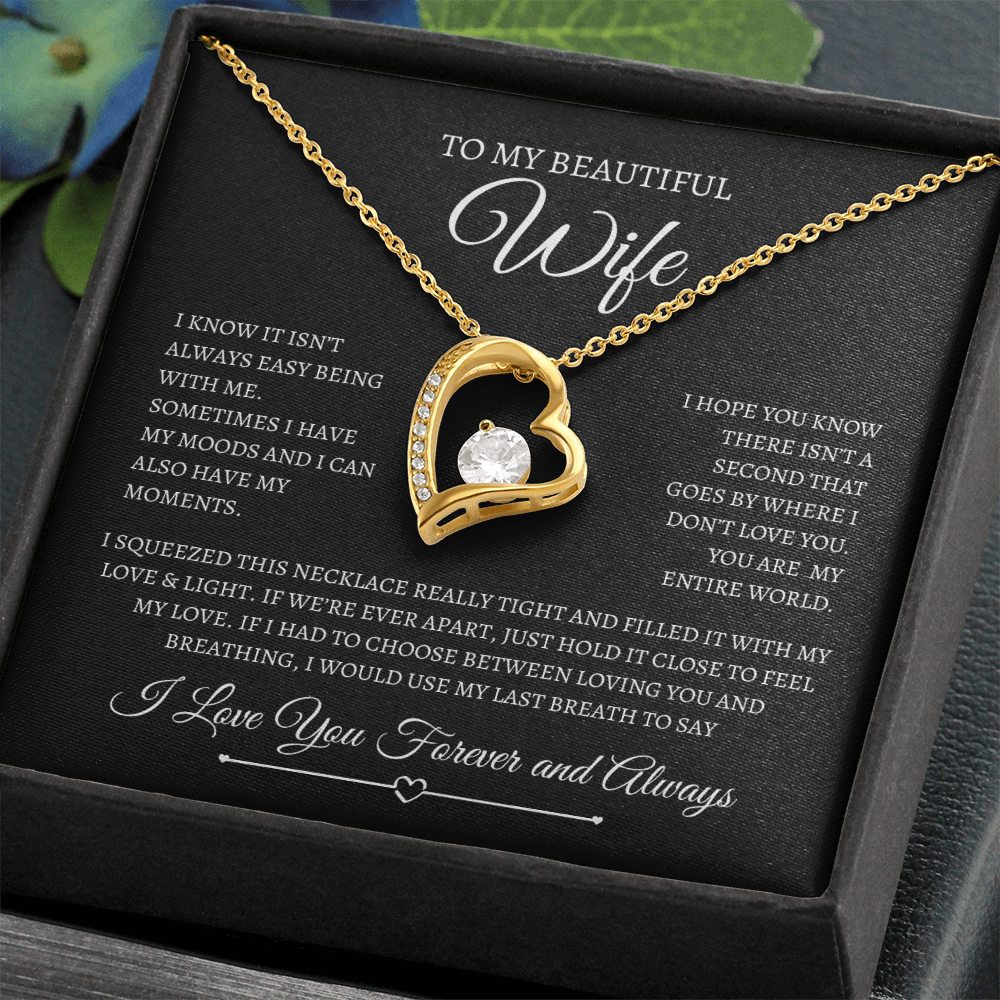 To My Beautiful Wife | Forever Love Necklace
