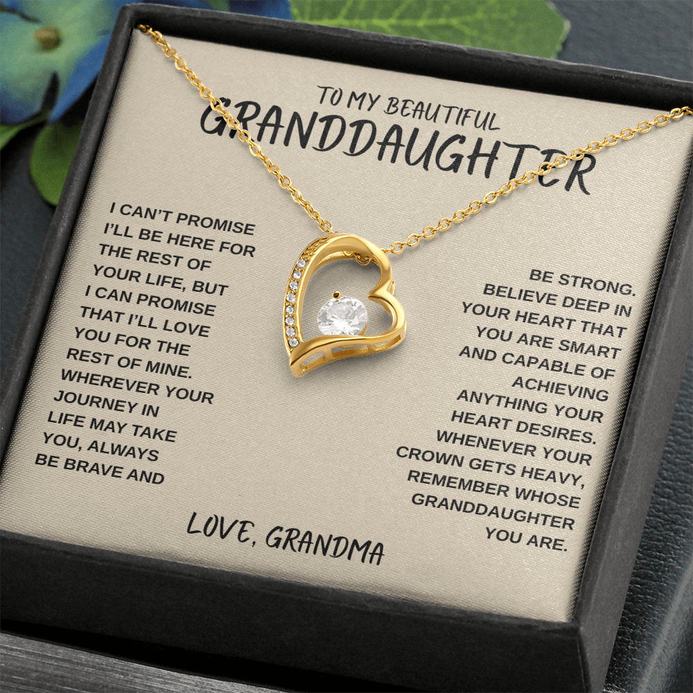 To My Beautiful Granddaughter | Forever Love Necklace
