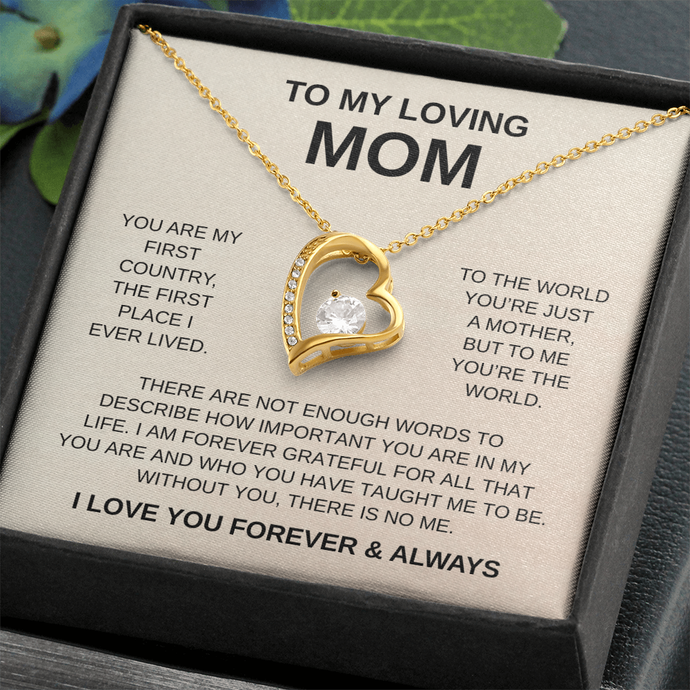 To My Loving Mom | Forever Love Necklace