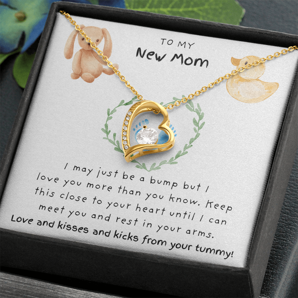 To My New Mom Blue | Forever Love Necklace