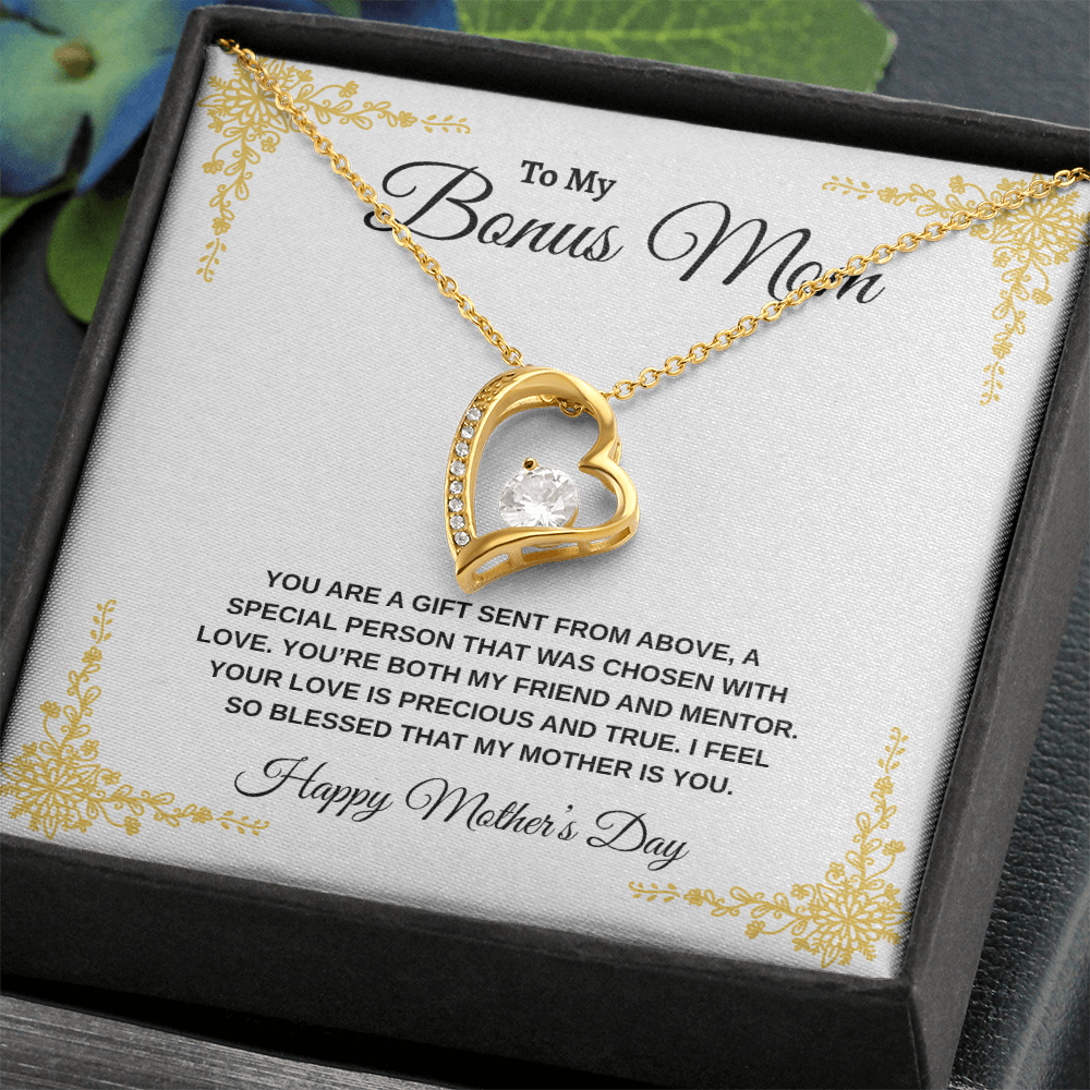 Bonus Mom Happy Mother's Day | Forever Love Necklace