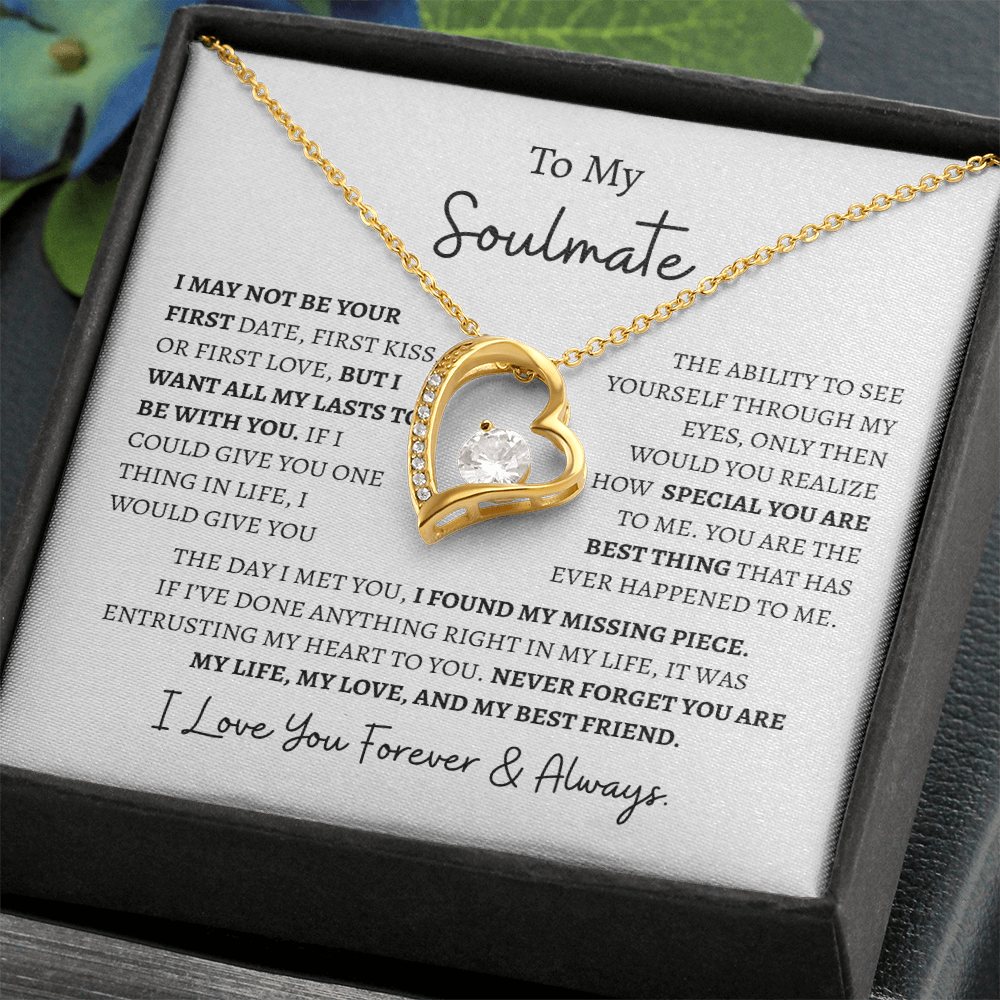 To My Soulmate "I Love You Forever & Always" | Forever Love Necklace
