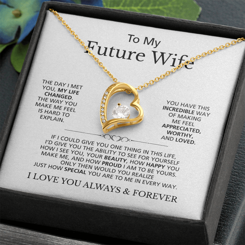 To My Future Wife I Love You Always & Forever | Forever Love Necklace